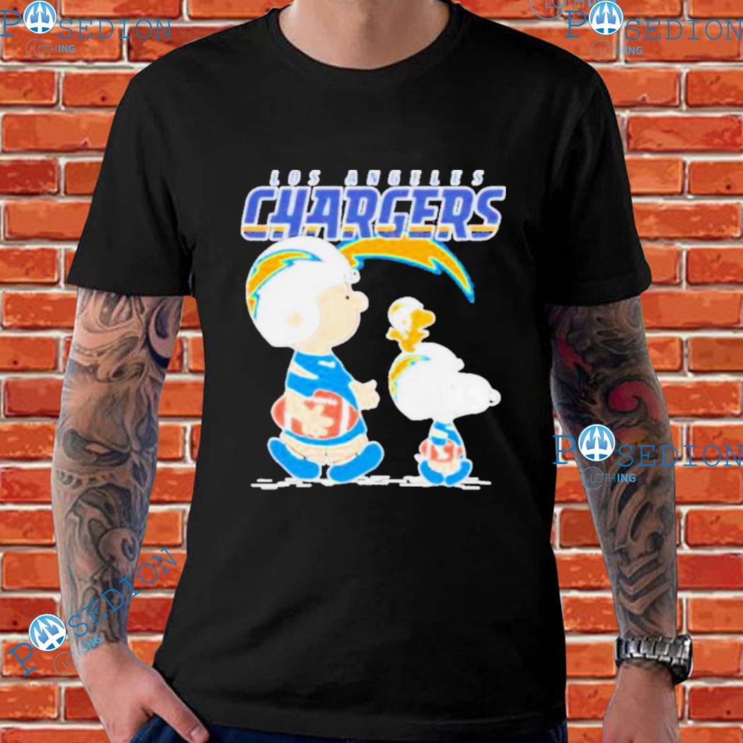 Los angeles chargers Snoopy plays the Football game T-shirt