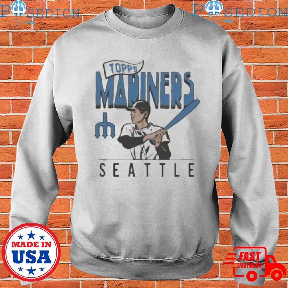 MLB x Topps Seattle Mariners baseball 2023 retro shirt - Limotees