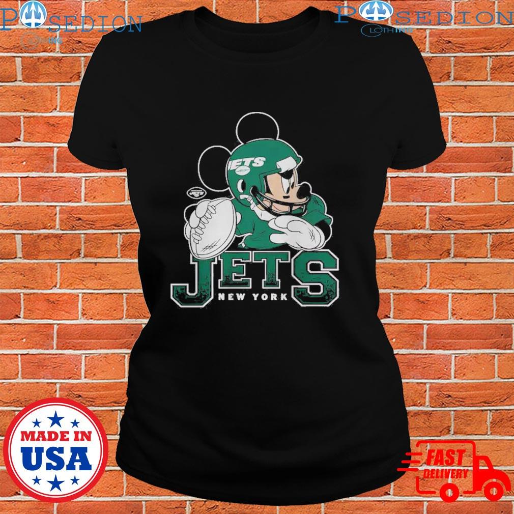 New York Jets Mickey at Quarterback Disney Vintage Football T-Shirt