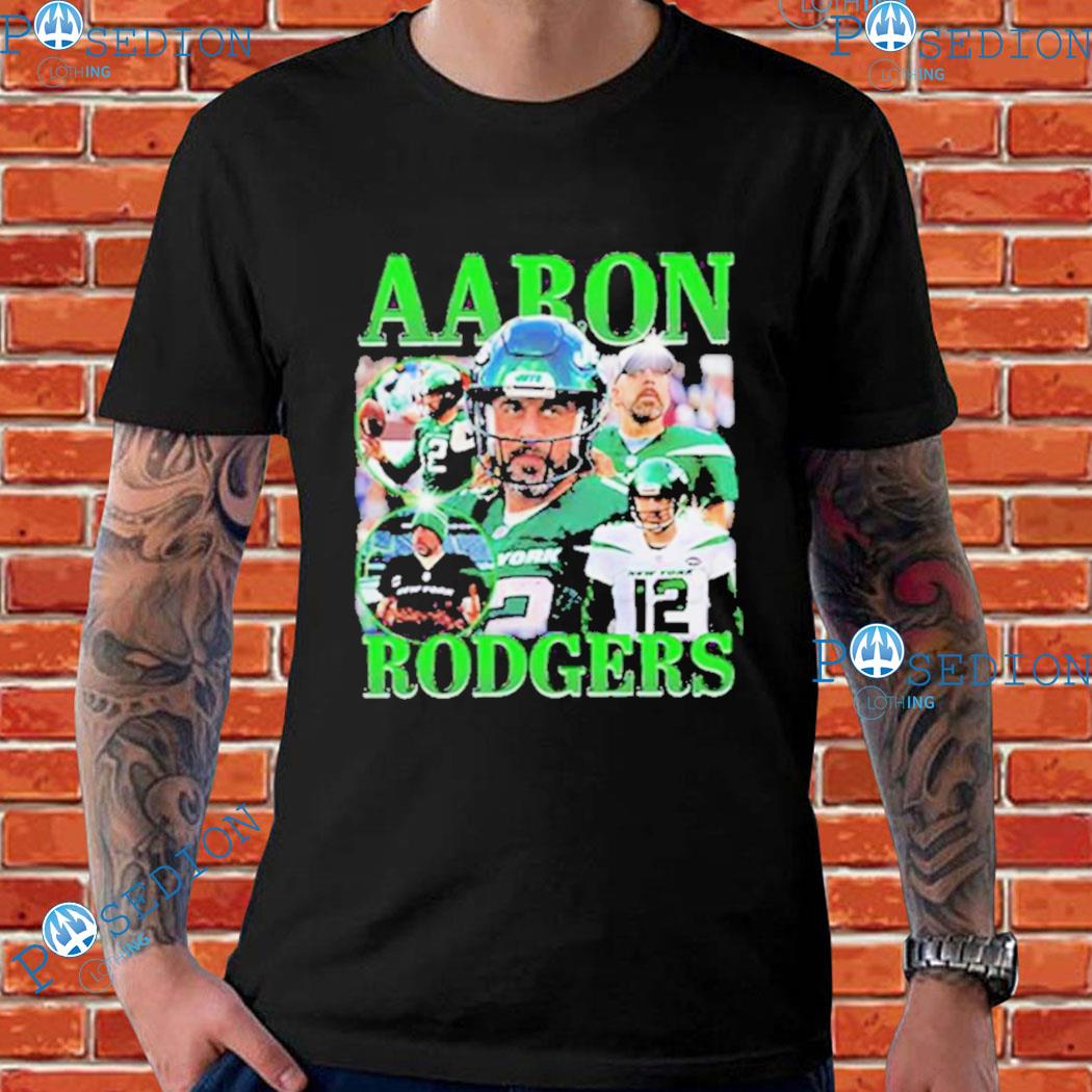 NFL aaron rodgers classic 90s graphic new york jets T-shirt