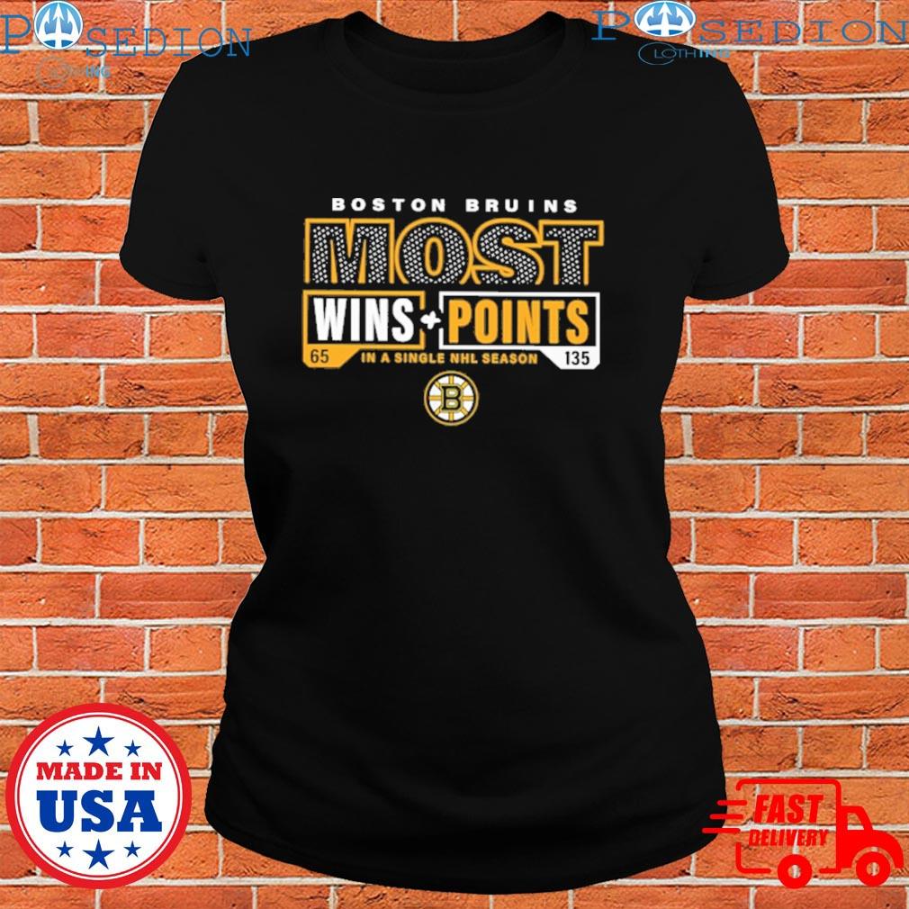 Nhl store Boston Bruins most ever nhl wins and points T-shirt, hoodie,  sweater, long sleeve and tank top