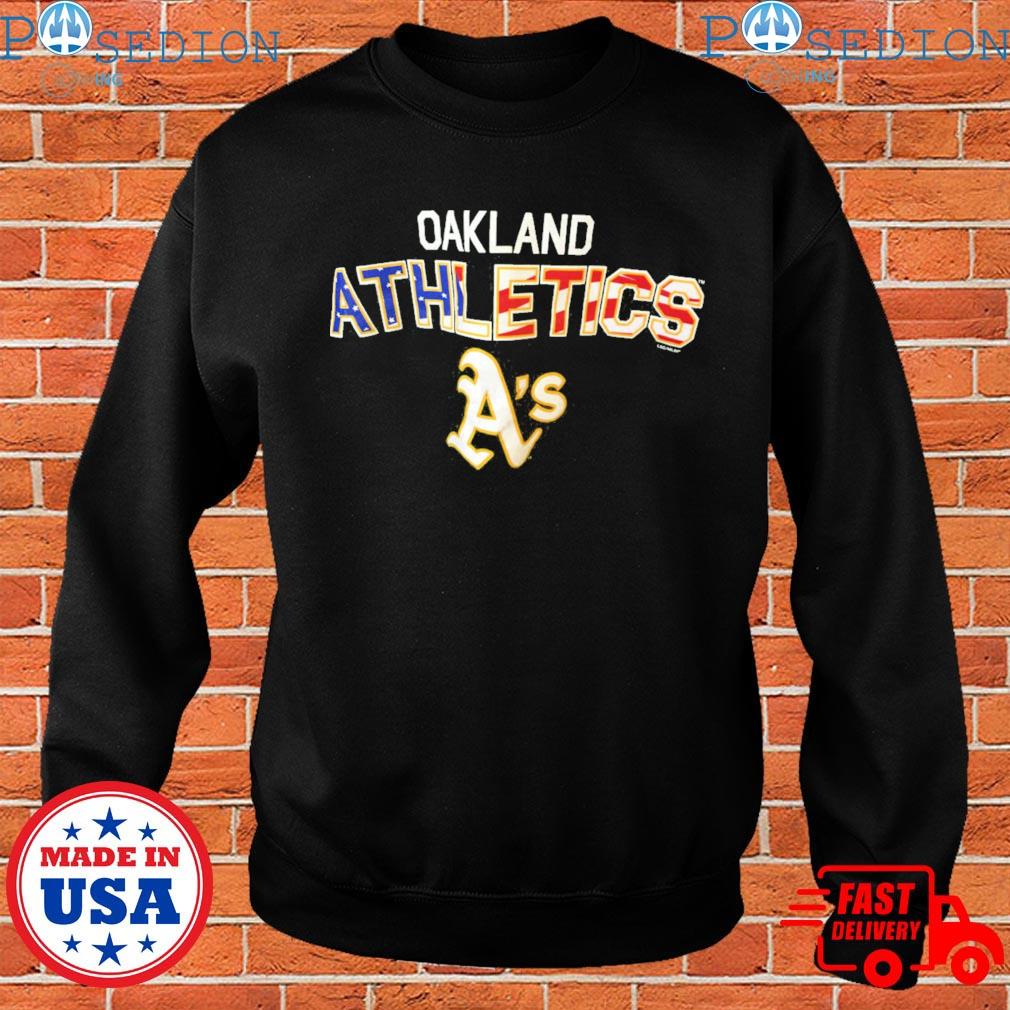 Oakland Athletics logo and flag 2023 shirt, hoodie, sweater, long sleeve  and tank top