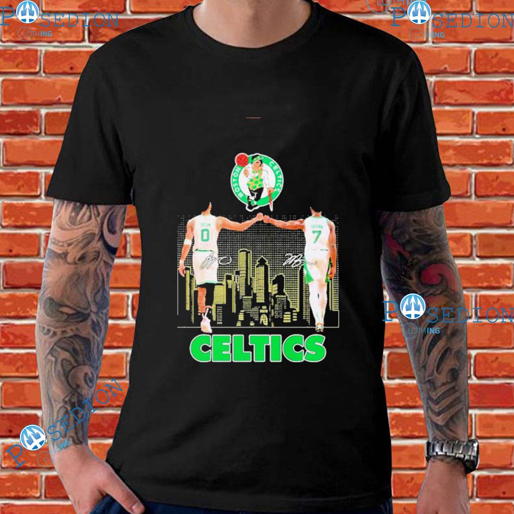 Official celtics tatum and brown city signature Boston celtics T