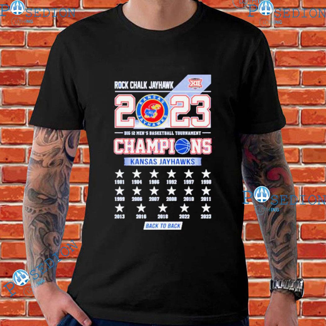 Kansas jayhawks 2023 big 12 men's basketball regular season champions shirt,  hoodie, sweater, long sleeve and tank top