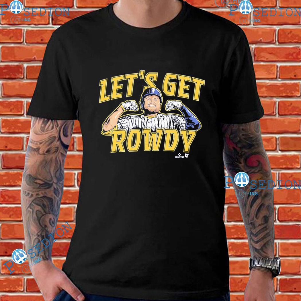  Rowdy Tellez - Let's Get Rowdy - Milwaukee Baseball T-Shirt :  Sports & Outdoors