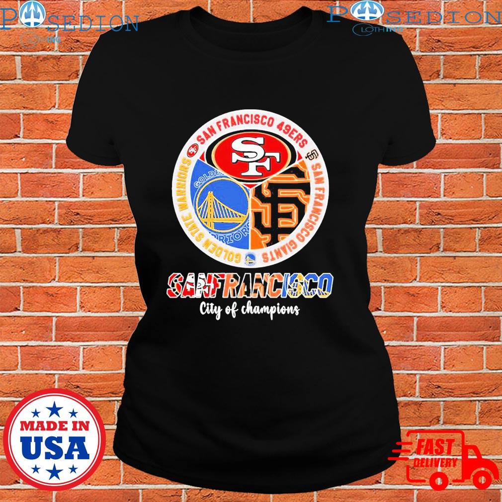 San Francisco Giants 49Ers Warriors City of Champions logo shirt, hoodie,  sweater, long sleeve and tank top