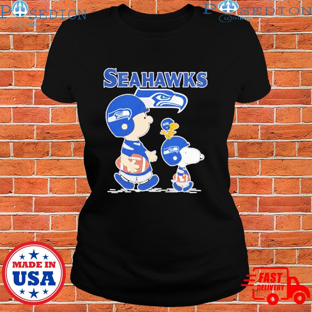 Seattle Seahawks Snoopy Plays The Football Game Shirt