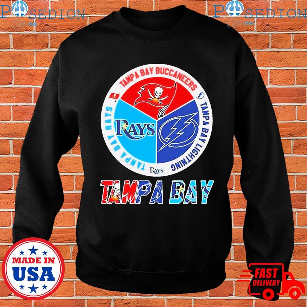 Tampa Bay Sports Teams Logo Shirt Rays Bucs And Lightning