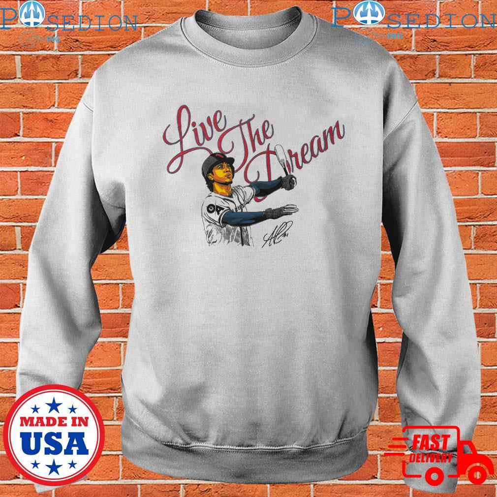 Youth Ozzie Albies Live The Dream Baseball Signature T-Shirts, hoodie,  sweater, long sleeve and tank top