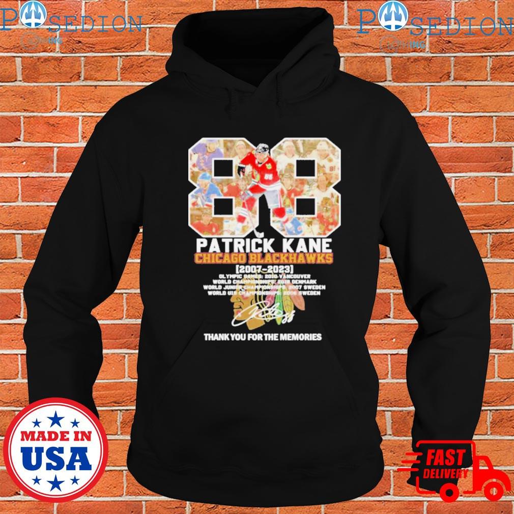 88 Patrick Kane Chicago Blackhawks 2007-2023 signatures shirt, hoodie,  sweater, long sleeve and tank top