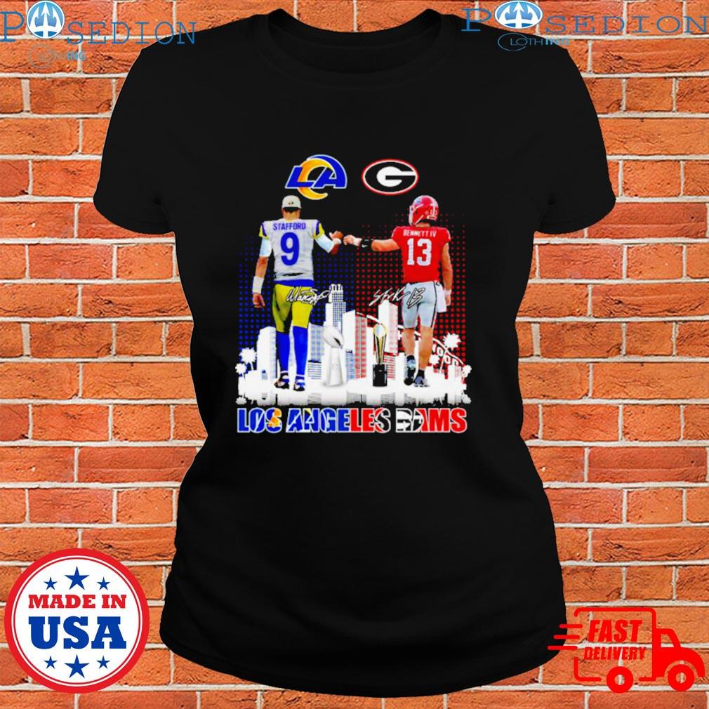 2023 Los Angeles Rams John Matthew Stafford And Stetson Bennett Signatures  Shirt - Freedomdesign