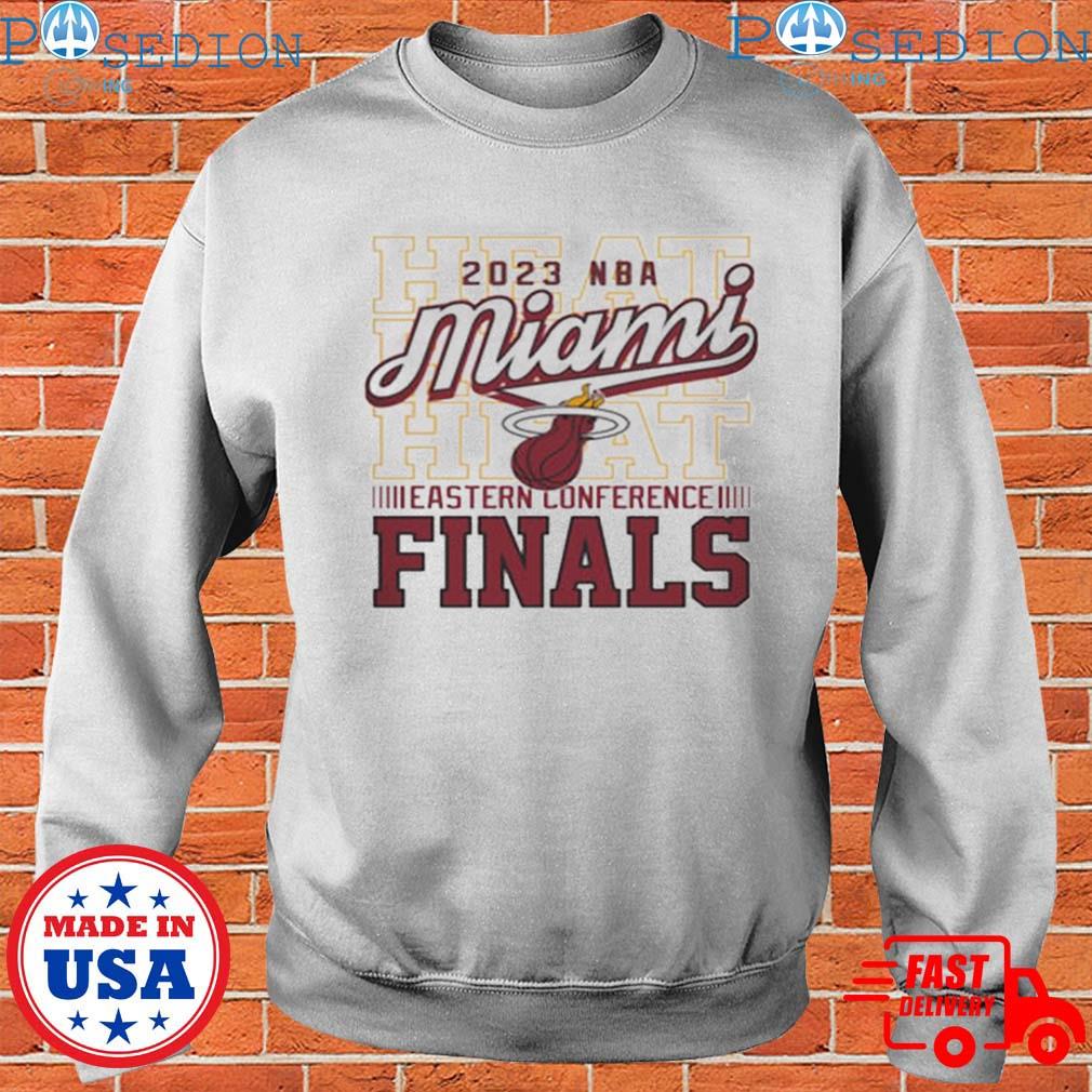 Cheap NBA playoffs 2023 miamI heat eastern conference champions mens shirt,  hoodie, sweater, long sleeve and tank top