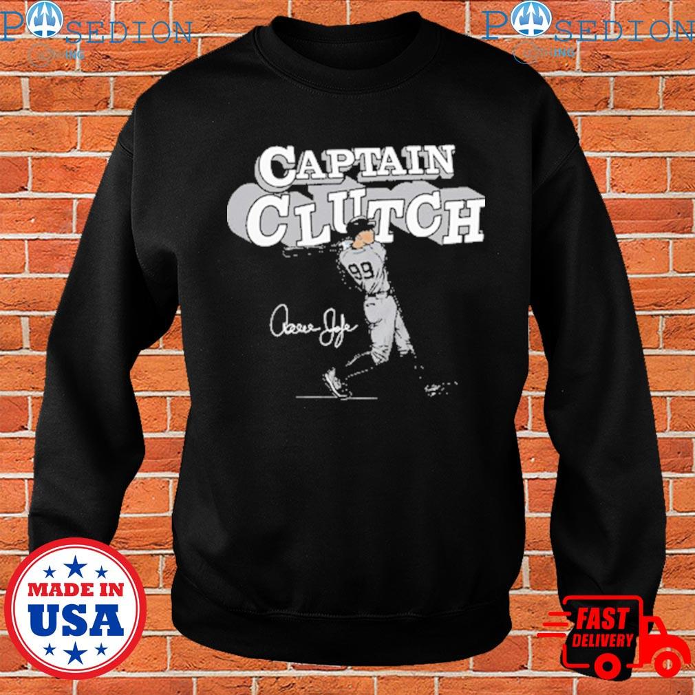 Signature and number 99 aaron judge captain clutch shirt, hoodie