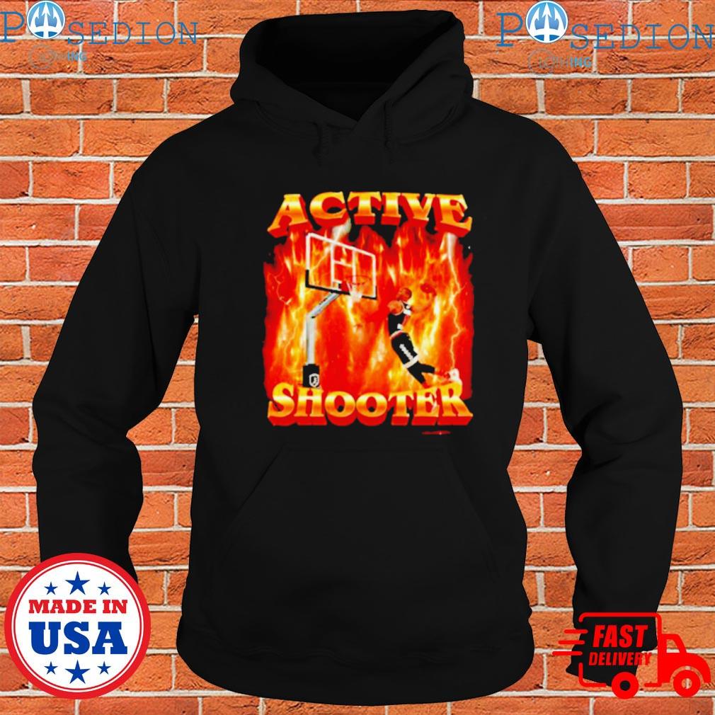 Active shooter basketball meme shirt