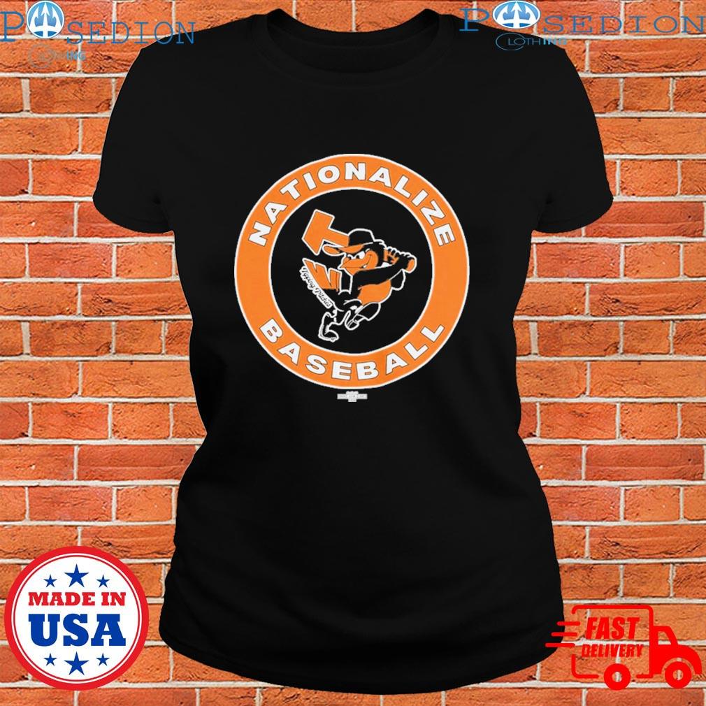 Baltimore Orioles Nationalize Baseball logo shirt