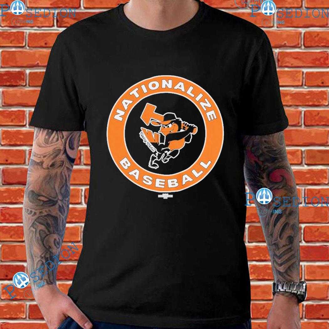 Baltimore Orioles Nationalize Baseball logo shirt