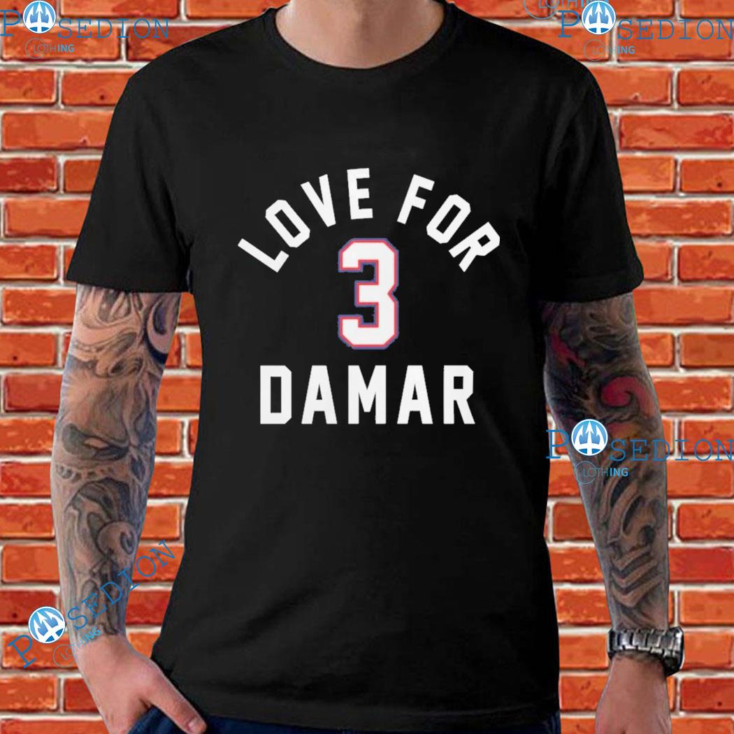 Bills Love For Damar Hamlin 3 Shirt, hoodie, sweater, long sleeve