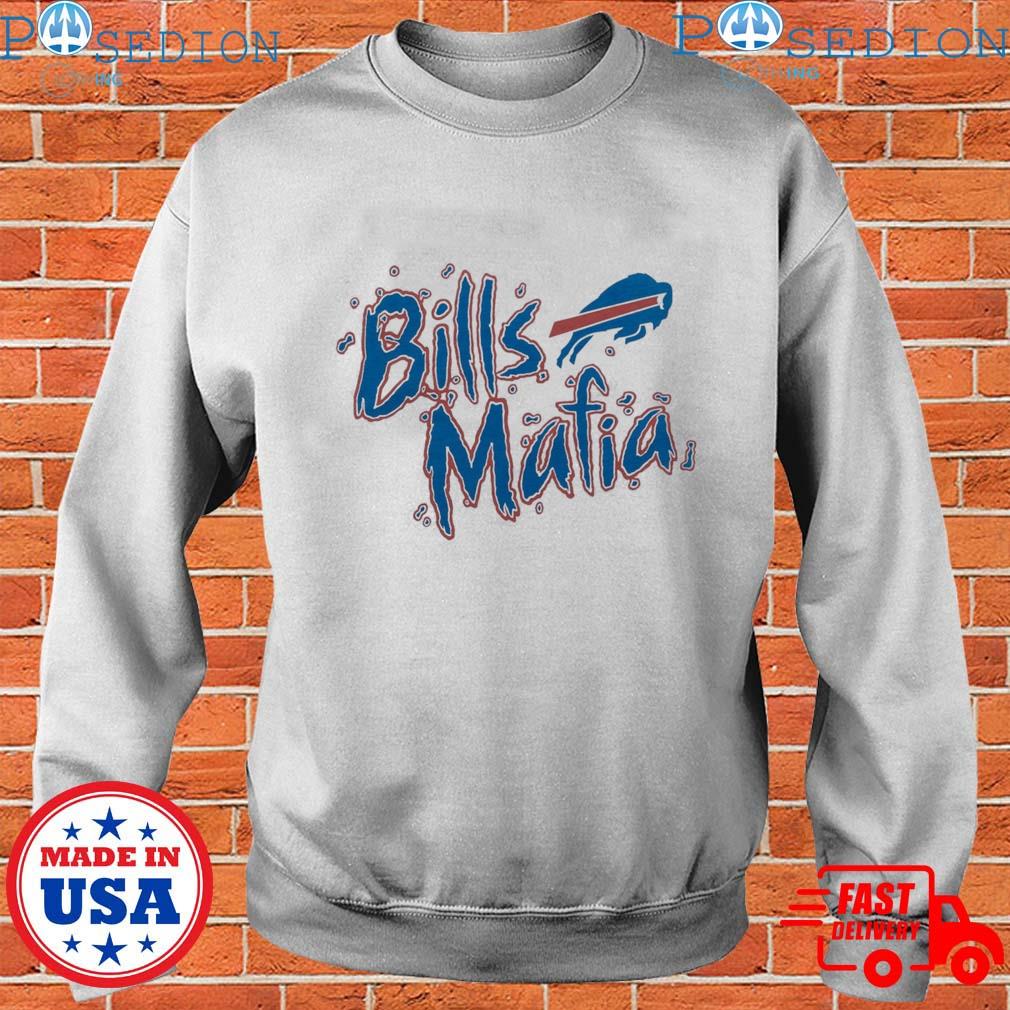 Buffalo Bills Mafia White Wash Long Sleeve T-Shirt