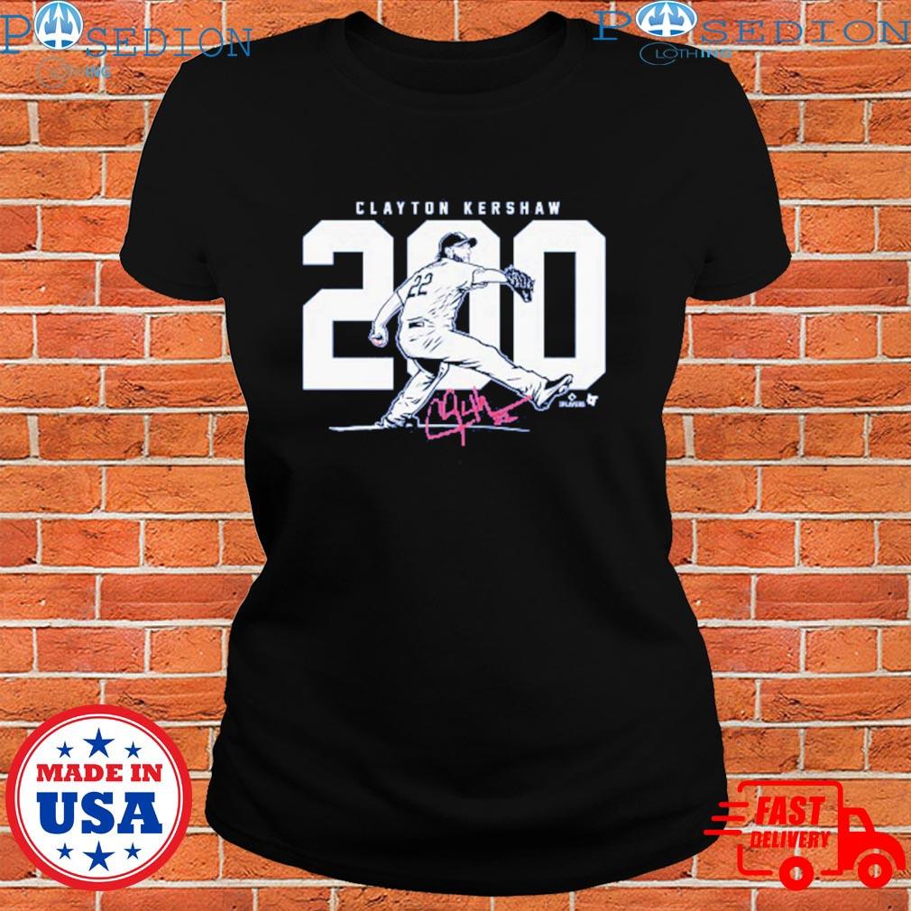 Clayton Kershaw 200 signature t-shirt - Yesweli