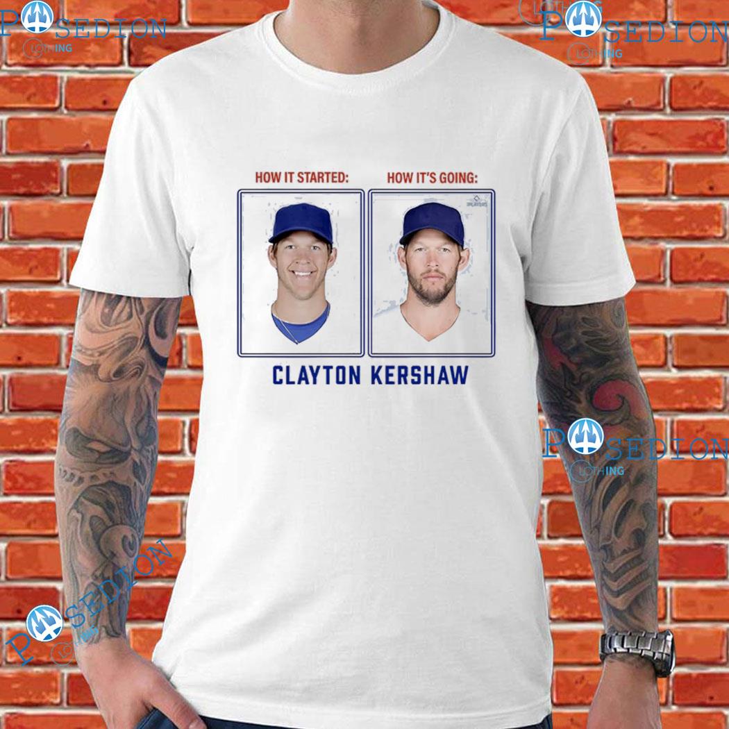 Clayton Kershaw Then And Now Los Angeles Shirt - Kingteeshop