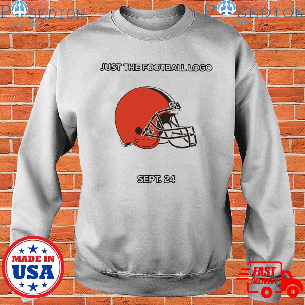 Cleveland Browns just the football logo helmet shirt, hoodie