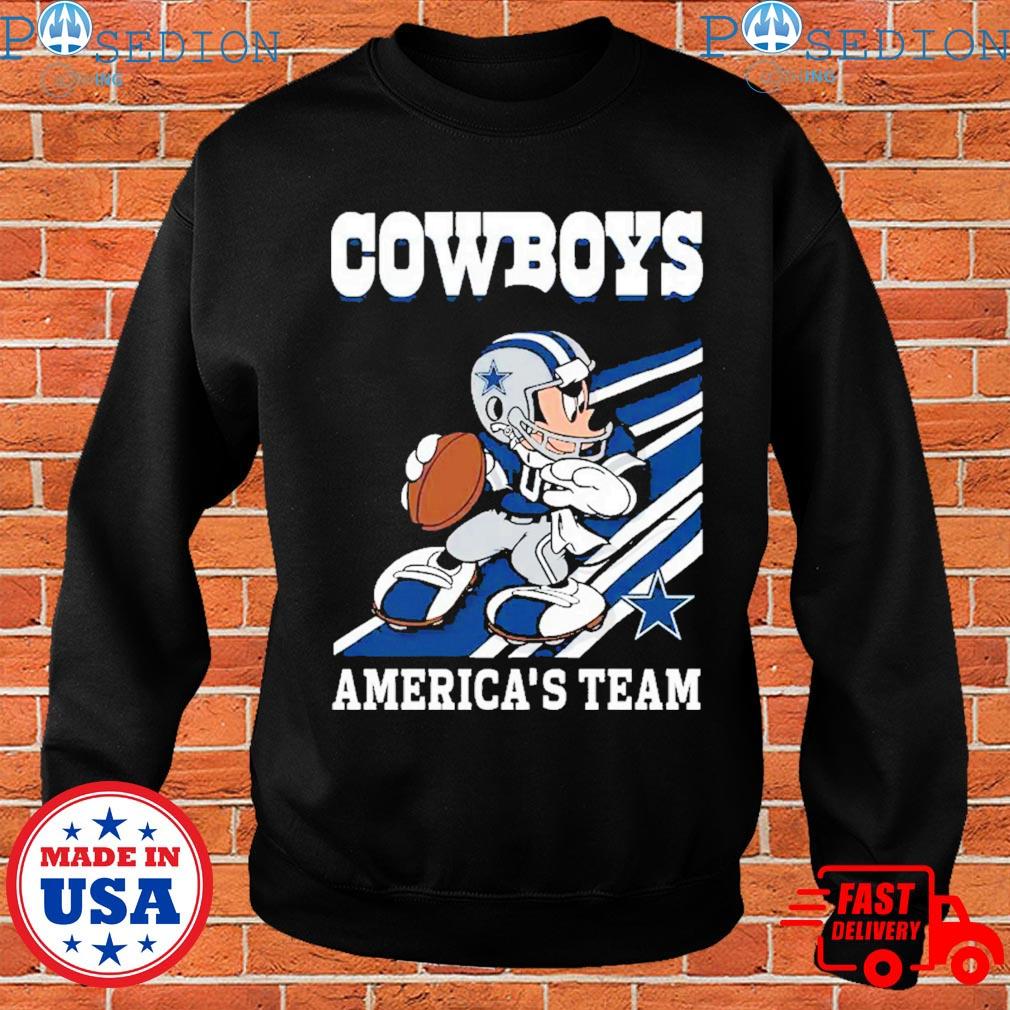 Official dallas Cowboys Slogan Americas Team Mickey Mouse T-Shirts, hoodie,  tank top, sweater and long sleeve t-shirt