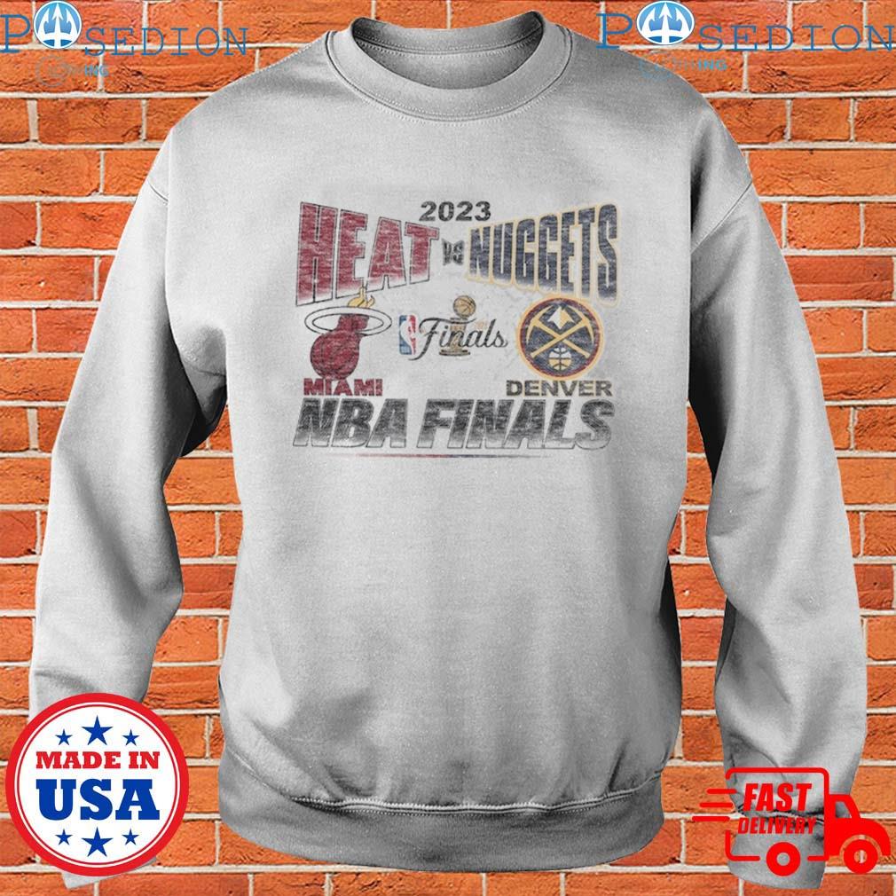 Denver Nuggets vs. Miami Heat '47 2023 NBA Finals Matchup Franklin T-Shirt  - White