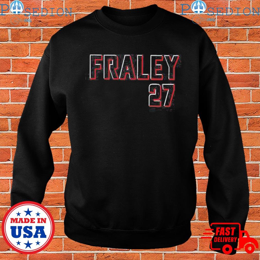 Official Jake fraley #27 cincinnatI reds baseball 2023 t-shirt