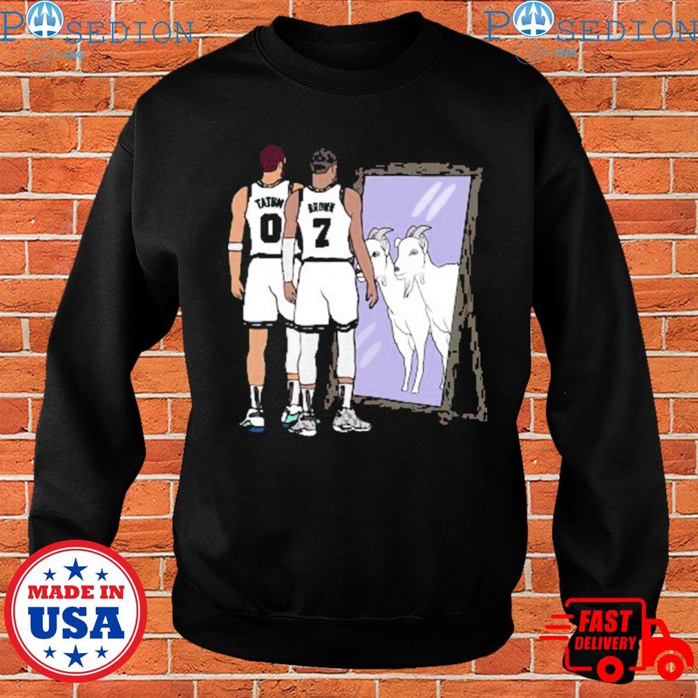 Jayson tatum and jaylen brown mirror goats Boston celtics T-shirts, hoodie,  sweater, long sleeve and tank top