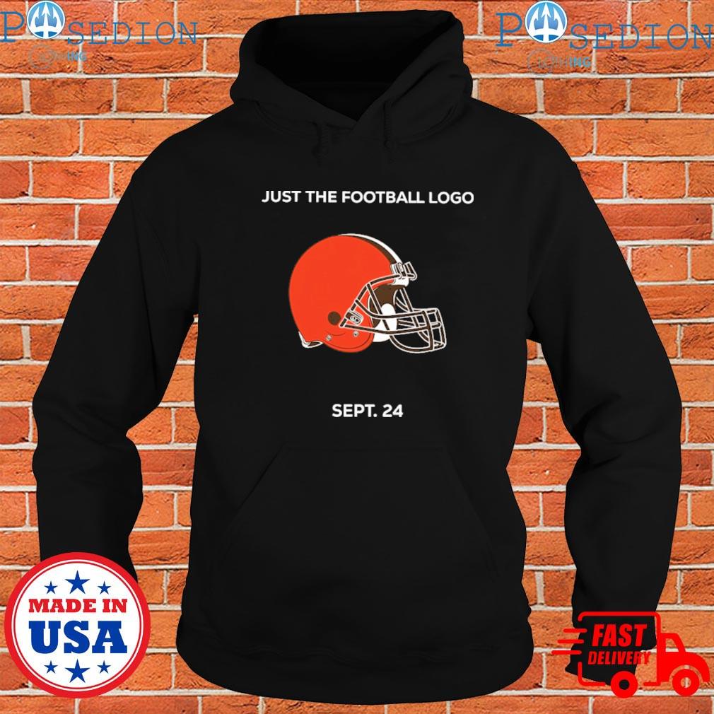 Cleveland browns just the Football logo sept 24 shirt, hoodie