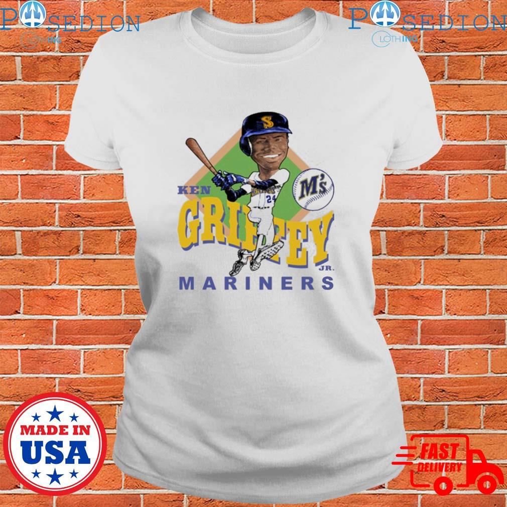 Ken griffey jr retro baseball caricature T-shirt, hoodie, sweater, long  sleeve and tank top