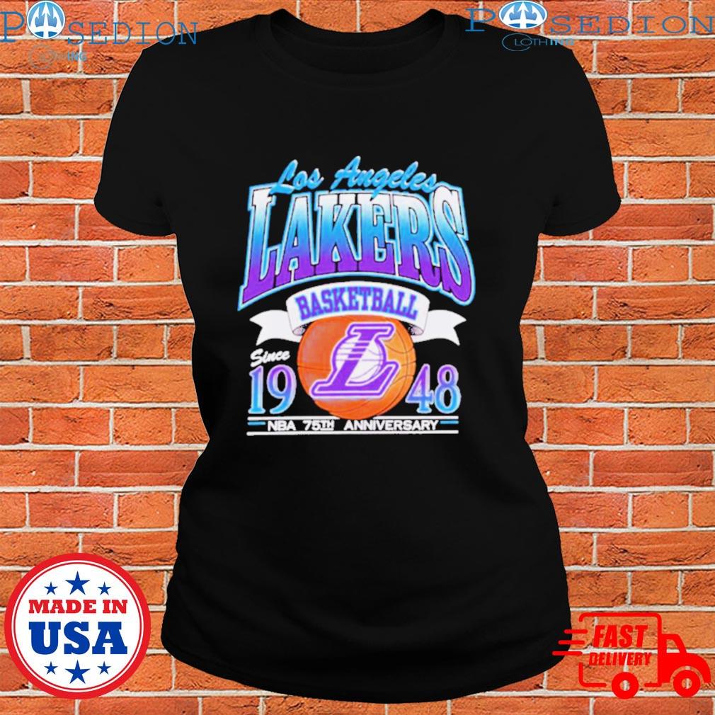 Los Angeles Lakers Basketball Since 1948 Nba 75th Anniversary Lal Fan Shirt