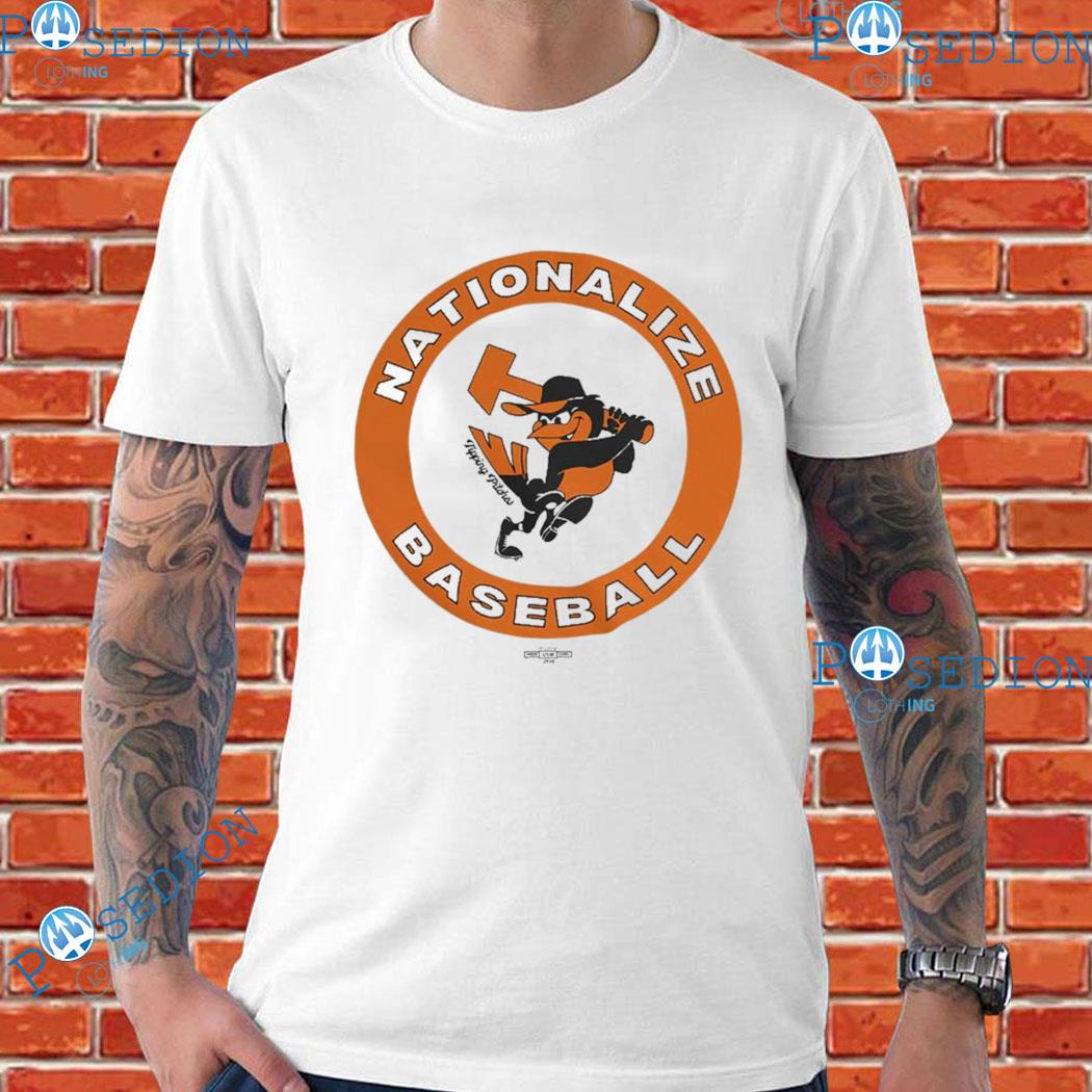 Baltimore Orioles Nationalize Baseball logo shirt