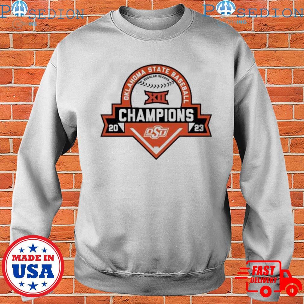 Oklahoma State Cowboys 2023 Big 12 Baseball Regular Season Champions logo  shirt, hoodie, sweater, long sleeve and tank top