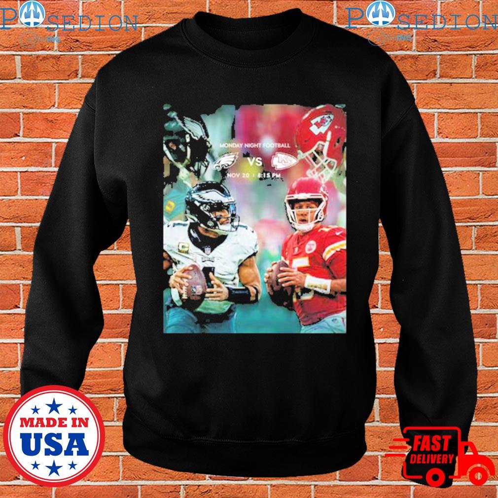 NFL monday night Football Kansas city Chiefs vs philadelphia eagles rematch nov  20 T-shirts, hoodie, sweater, long sleeve and tank top