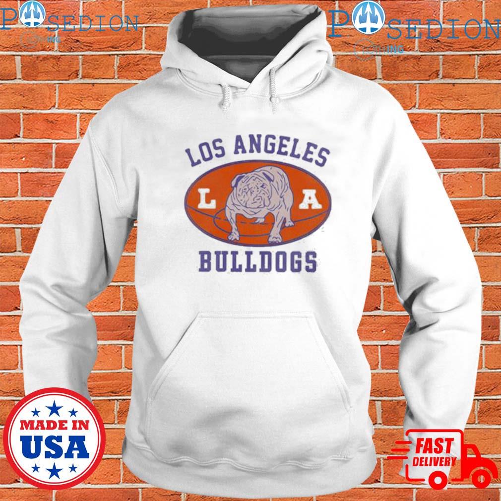 2023 Bulldogs Football Design on Orange Pullover Hoodie