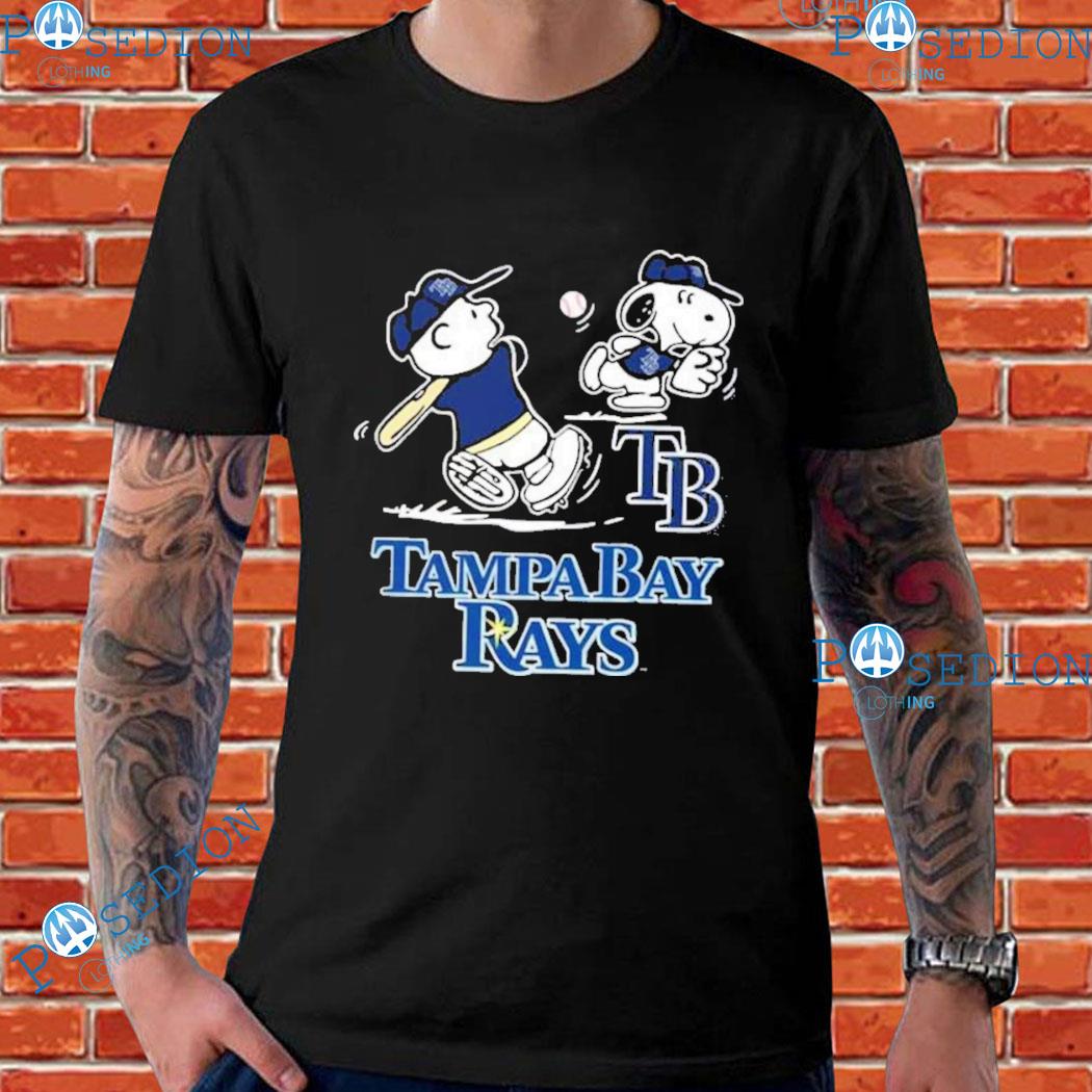 Peanuts Charlie Brown And Snoopy Playing Baseball Tampa Bay Rays T-Shirts,  hoodie, sweater, long sleeve and tank top