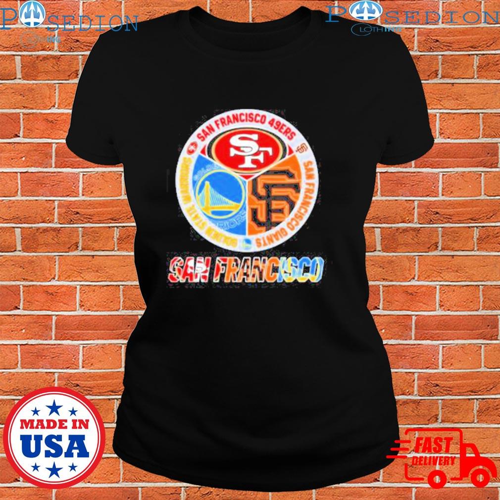 San Francisco 49ers San Francisco Warriors San Francisco Giants Logo 2023  shirt, hoodie, sweater, long sleeve and tank top