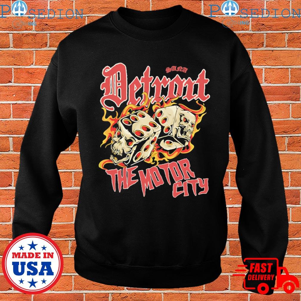 Sana Detroit the motor city dice 2023 T-shirt, hoodie, sweater