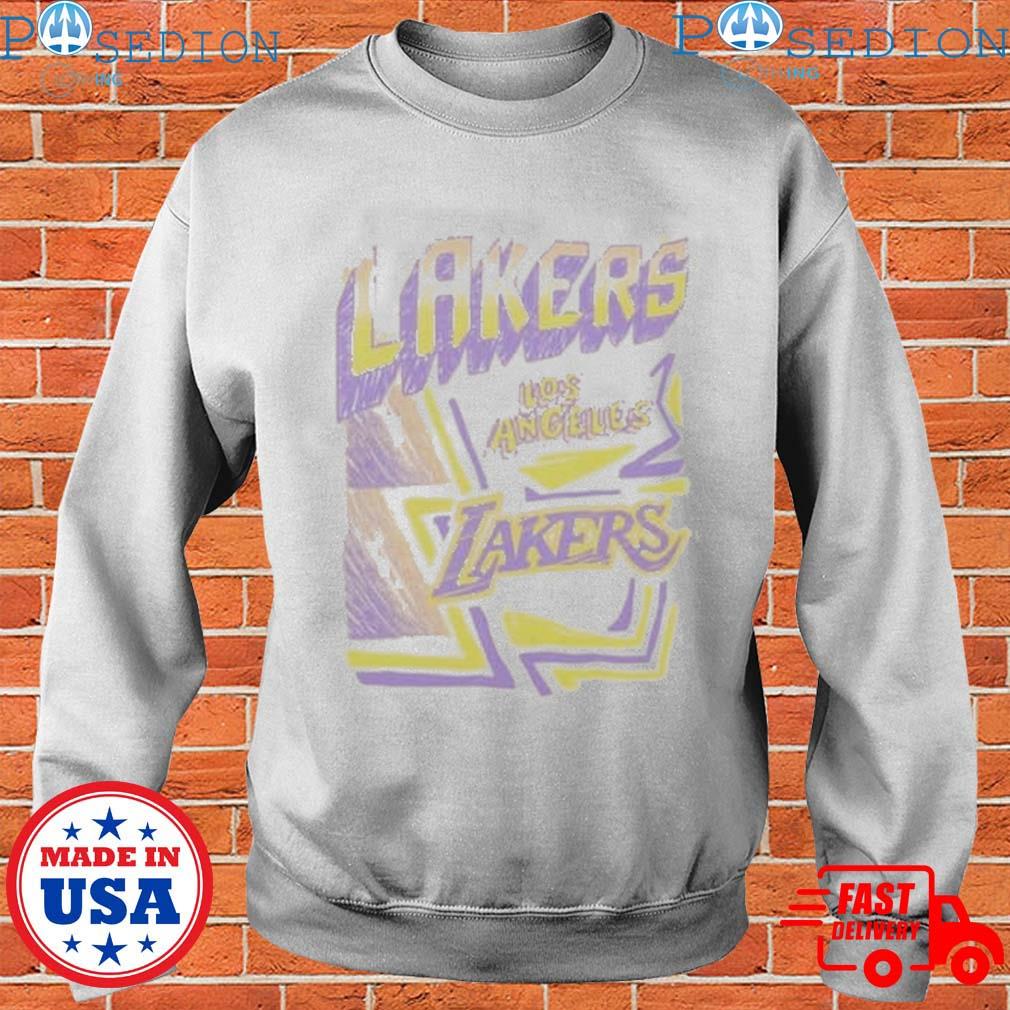 Mitchell & Ness Sidewalk Sketch SS Tee HWC Los Angeles Lakers