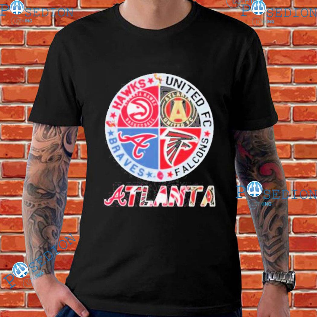 Atlanta Braves Atlanta Falcons Atlanta Hawks Atlanta United Fc Logo 2023  Shirt - Yeswefollow