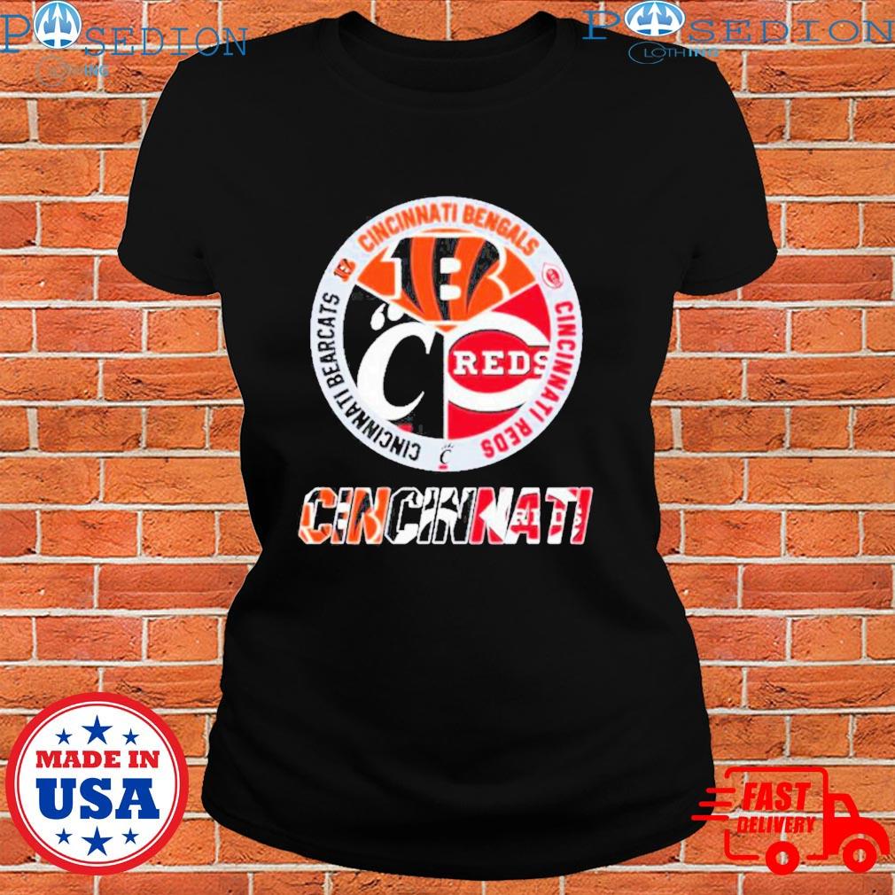 Design cincinnatI bengals reds bearcats city of champions shirt