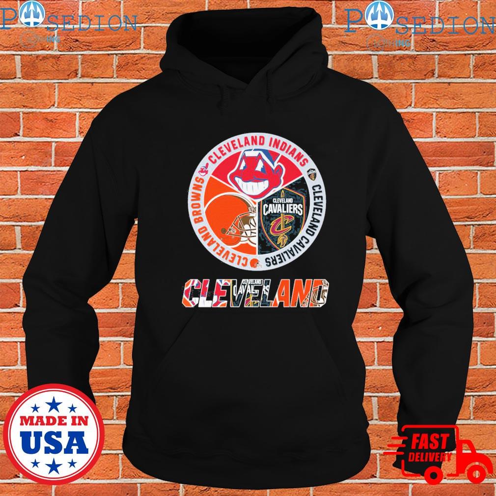 Cleveland Browns Cleveland Indians Cleveland Cavaliers logo shirt, hoodie,  sweater, long sleeve and tank top