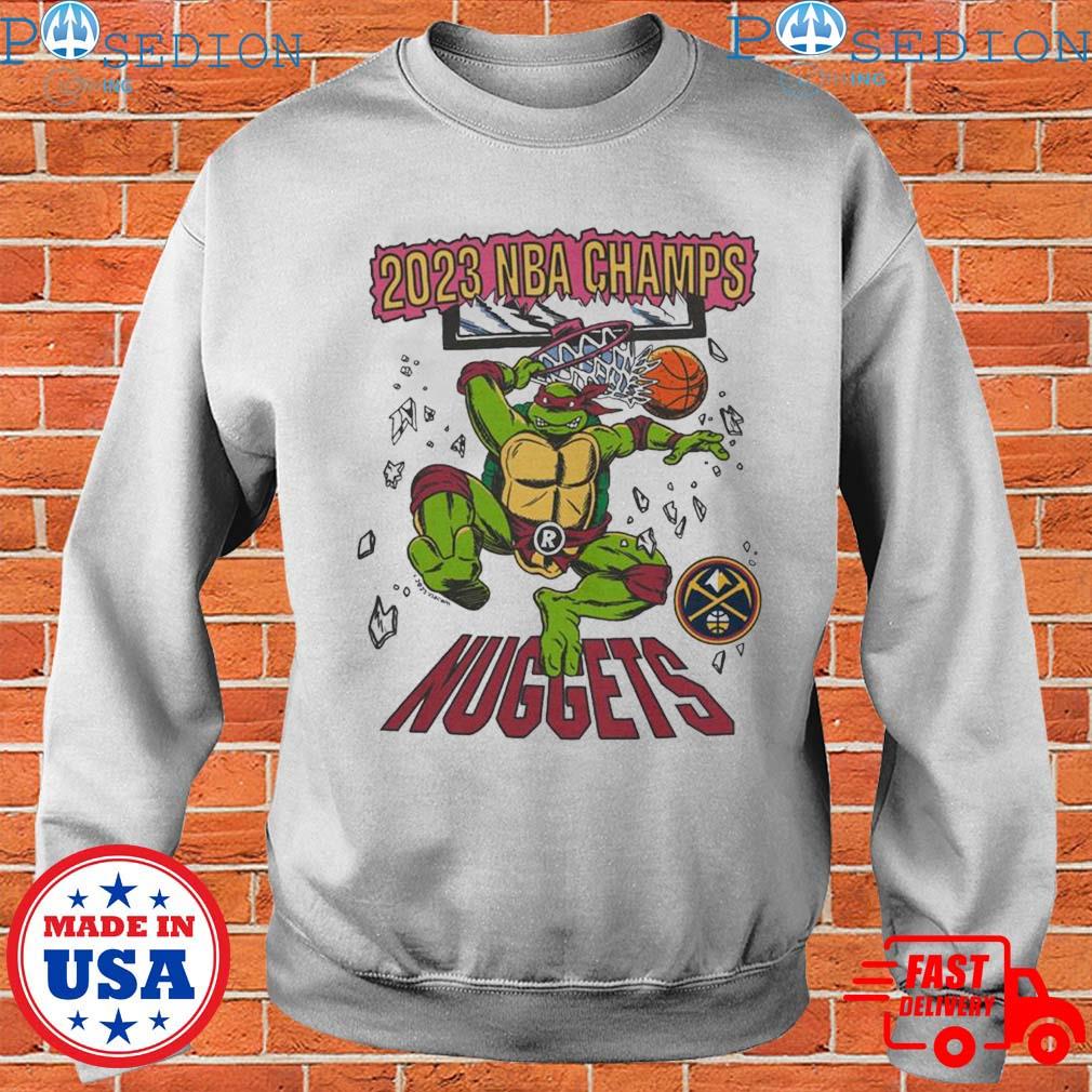 Denver Nuggets Unisex 2023 NBA Finals Champions NBA X TMNT T Shirt