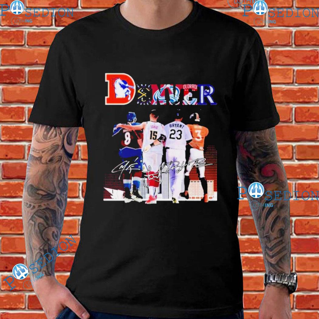 Denver Team Sports Cale Makar Nikola Jokić Kris Bryant And Russell Wilson  Signatures 2023 Shirt - Bring Your Ideas, Thoughts And Imaginations Into  Reality Today