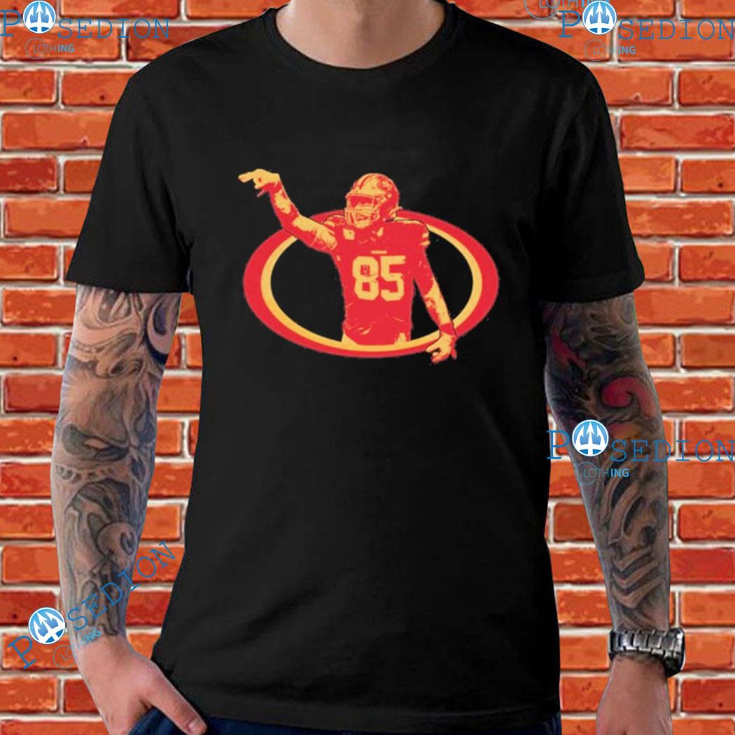 RED George Kittle Logo T-Shirt at  Men’s Clothing store