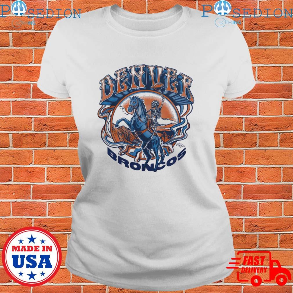 Men's Navy Denver Broncos Quick Step T-Shirt