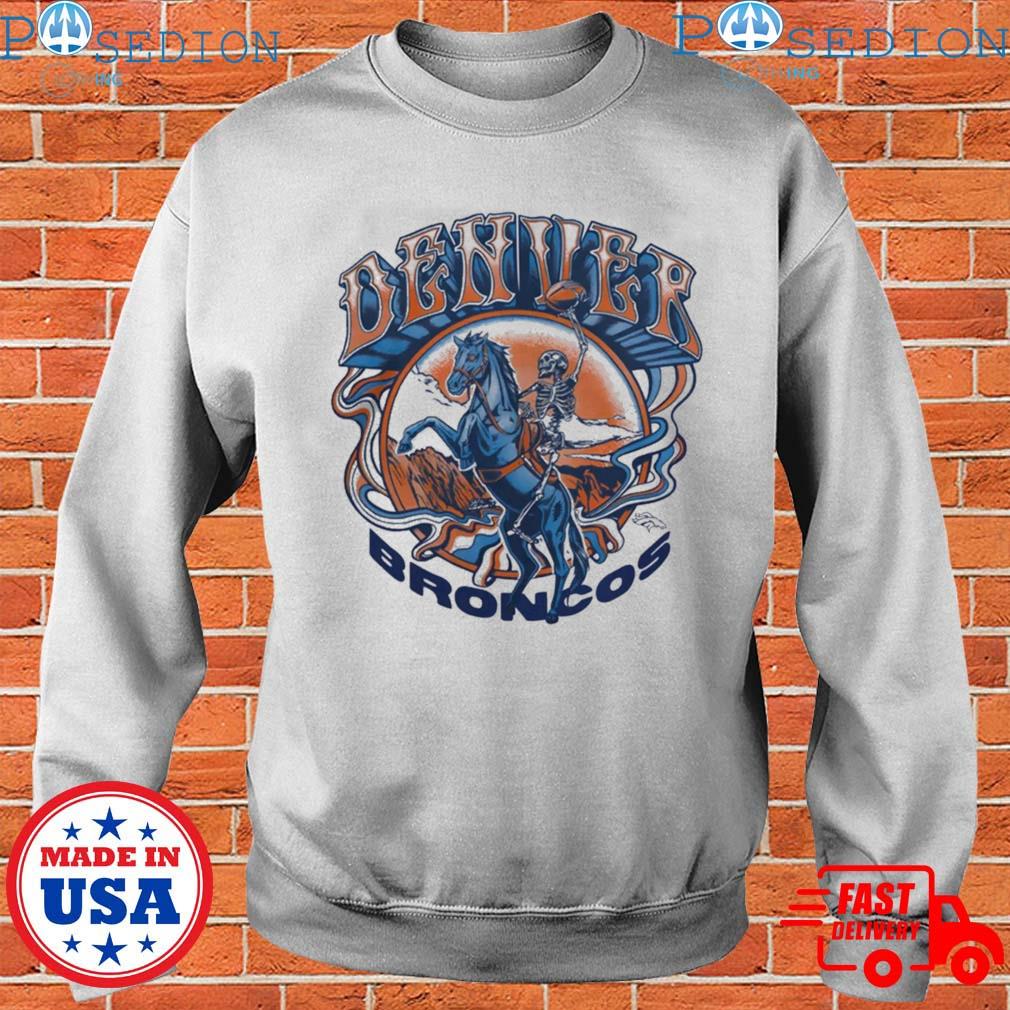 Men's Navy Denver Broncos Quick Step T-Shirt