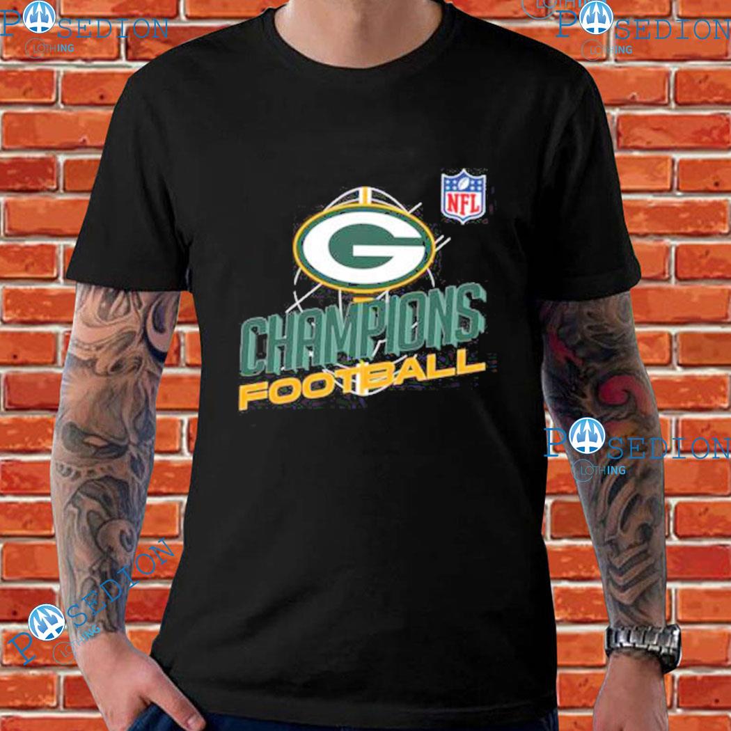 Funny green Bay Packers NFL Champions football logo T-shirt