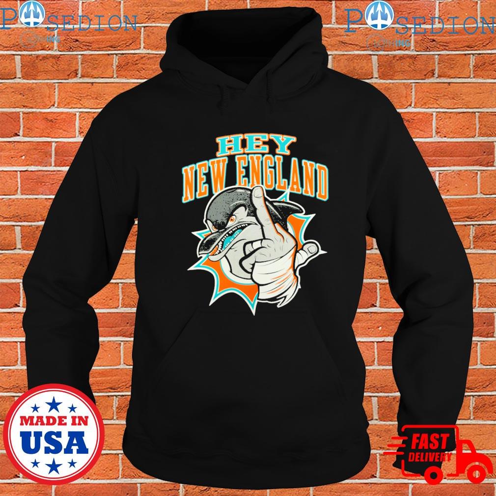 Hey new england miamI dolphins T-shirts, hoodie, sweater, long